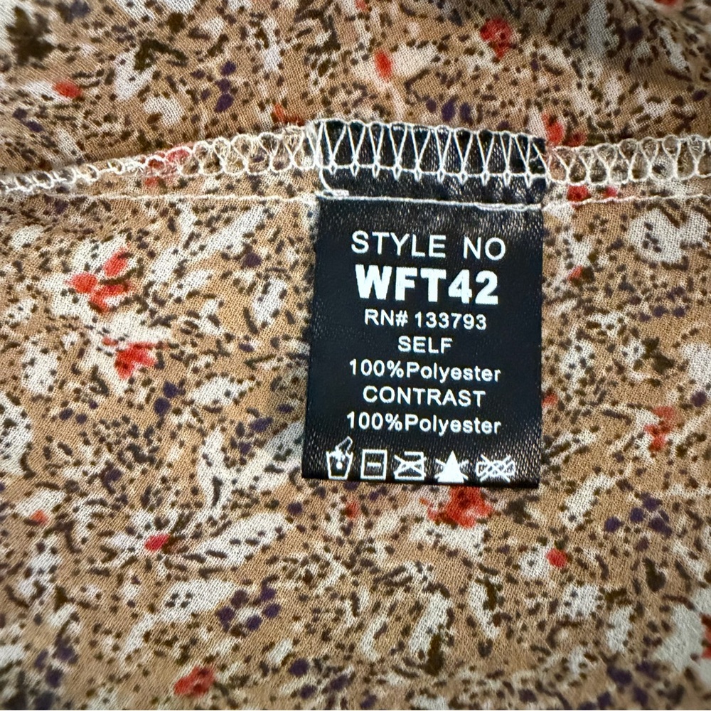 POL Boho Mixed Print Lace Trim Sleeveless Tunic Top - Picture 10 of 10